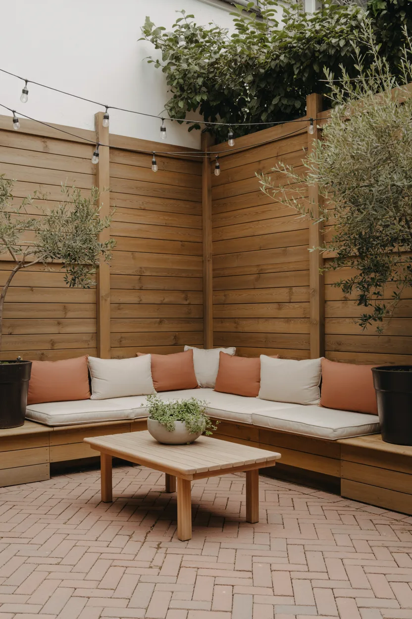 Backyard Corner Ideas Cozy Corner Seating Nook with Built-In Bench