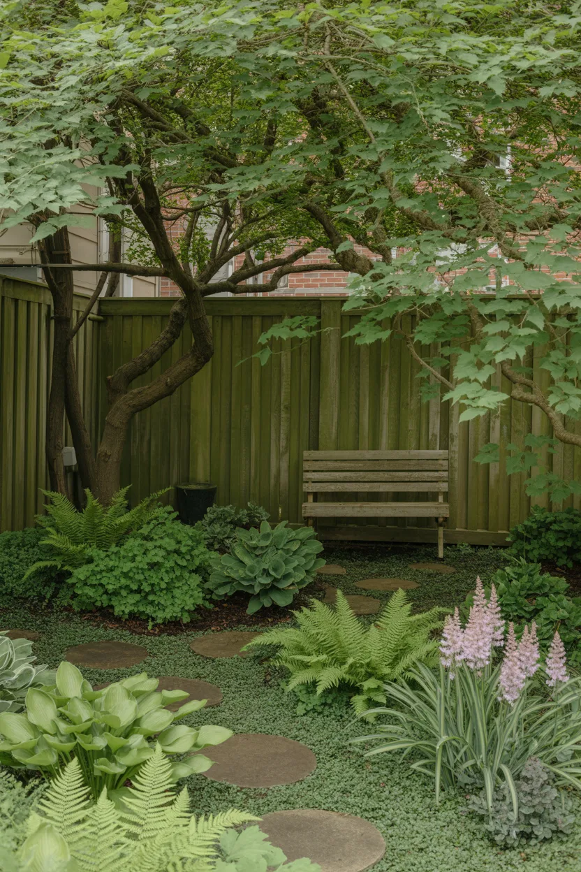 Woodland Shade Garden Corner