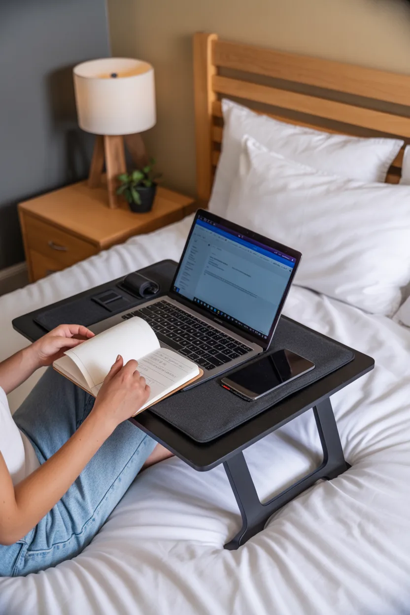 Use a Lap Desk for Studying Comfortably from Your Bed