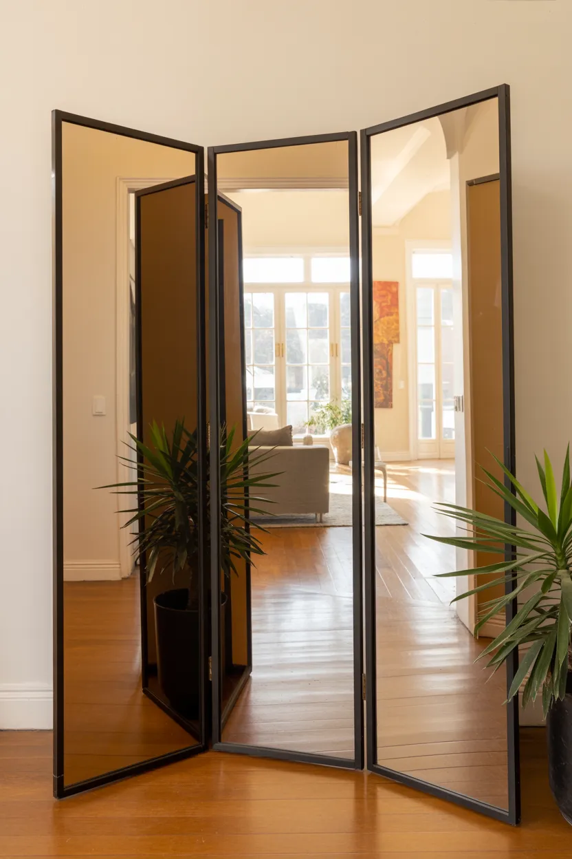  Use a Mirrored Panel Screen to Expand the Entry Visually