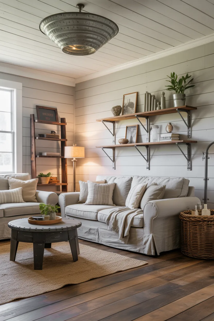 Galvanized Metal Accents for Industrial Flair