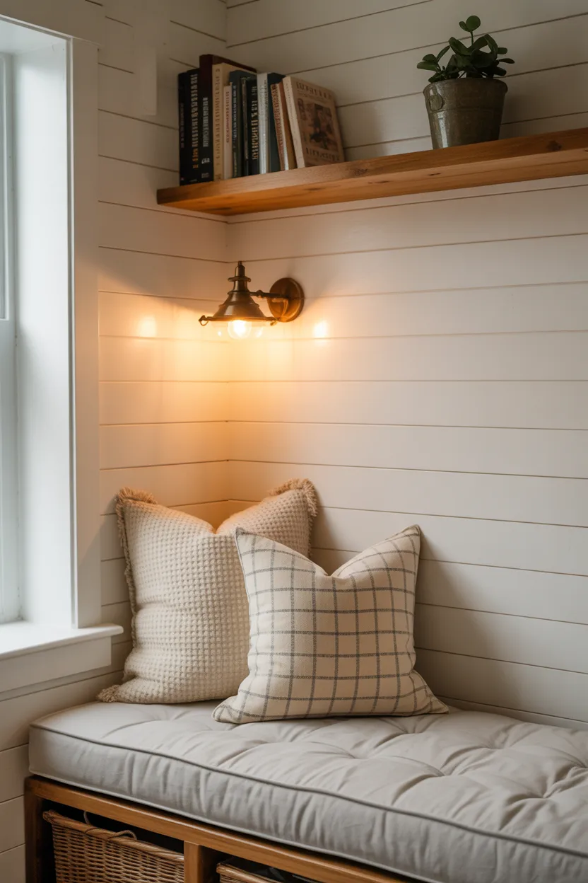 Cozy Reading Nook With Farmhouse Charm