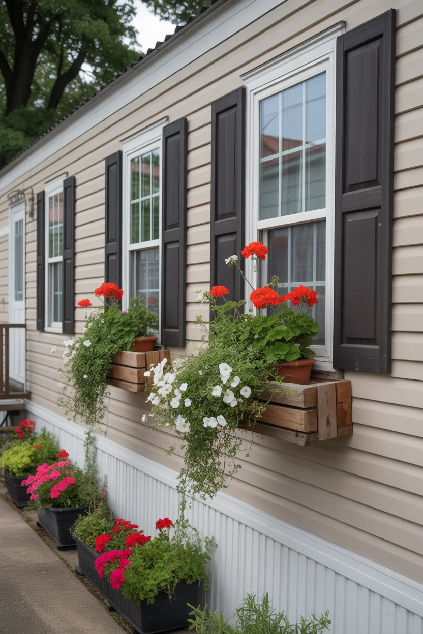 Add Curb Appeal with Window Boxes and Shutters