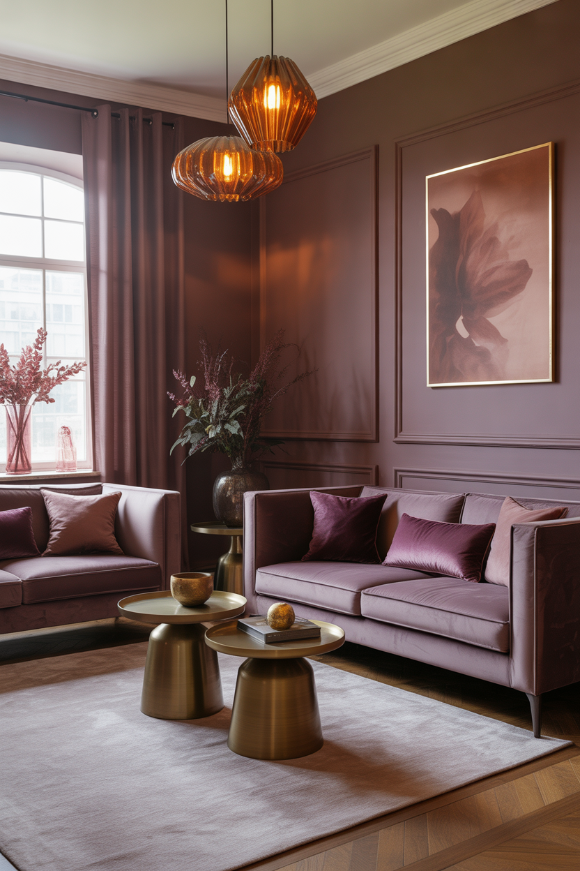 Add Depth With Plum and Mauve Undertones
