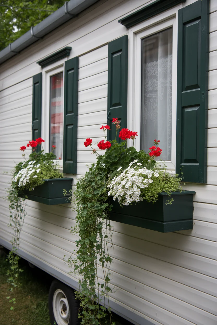 Add Window Boxes Filled With Trailing Flowers