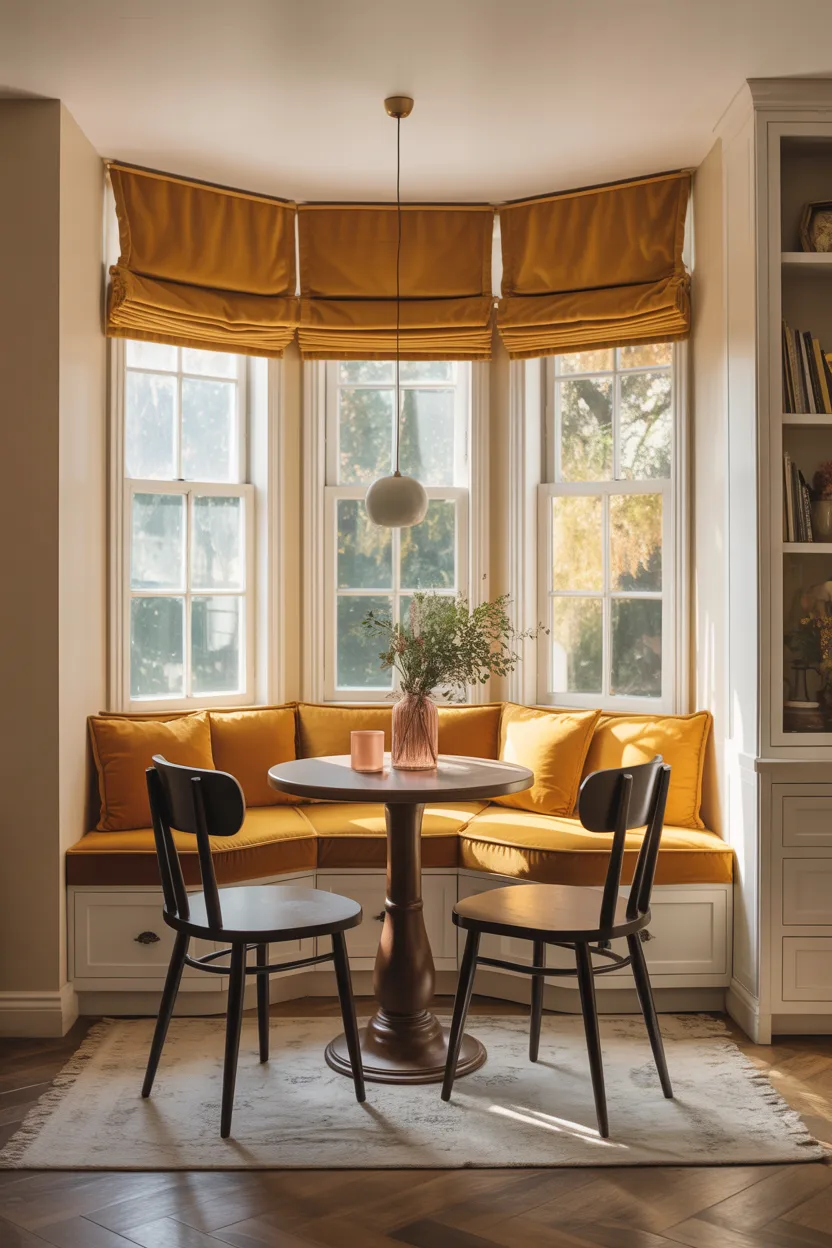 Banquette With Storage and Window Seat Combination