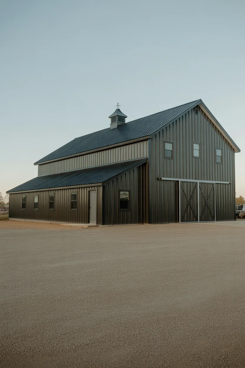 Barndominium With Sprawling Metal Workshop Attached