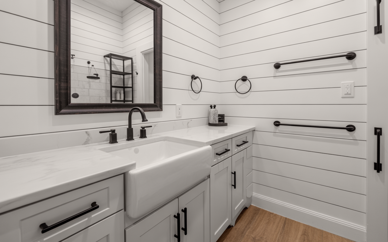 Modern Farmhouse Bathroom Details