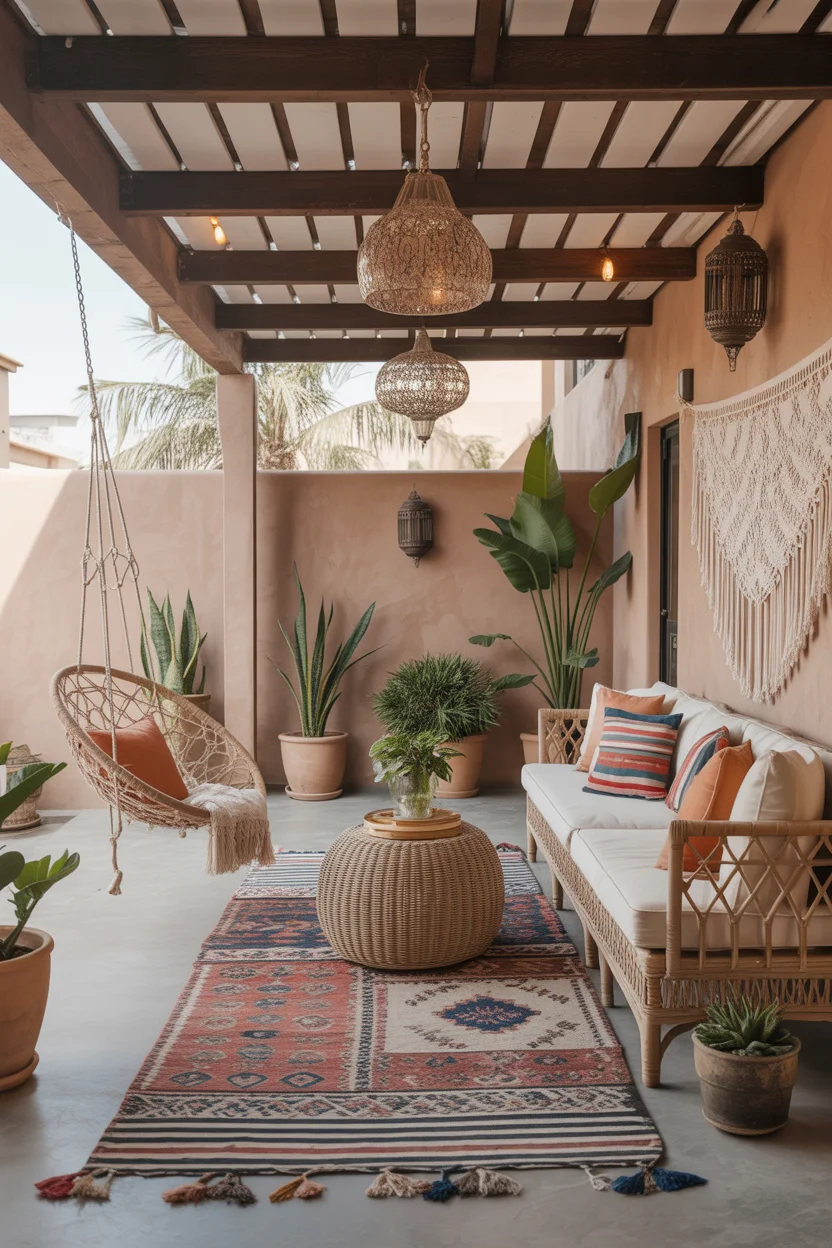 Bohemian Outdoor Living Room