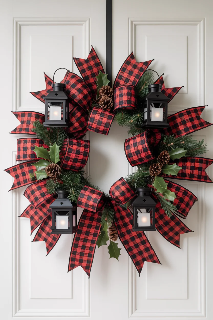 Buffalo Plaid Christmas Wreath