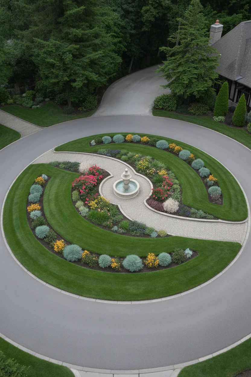 Circular Driveway Proportions