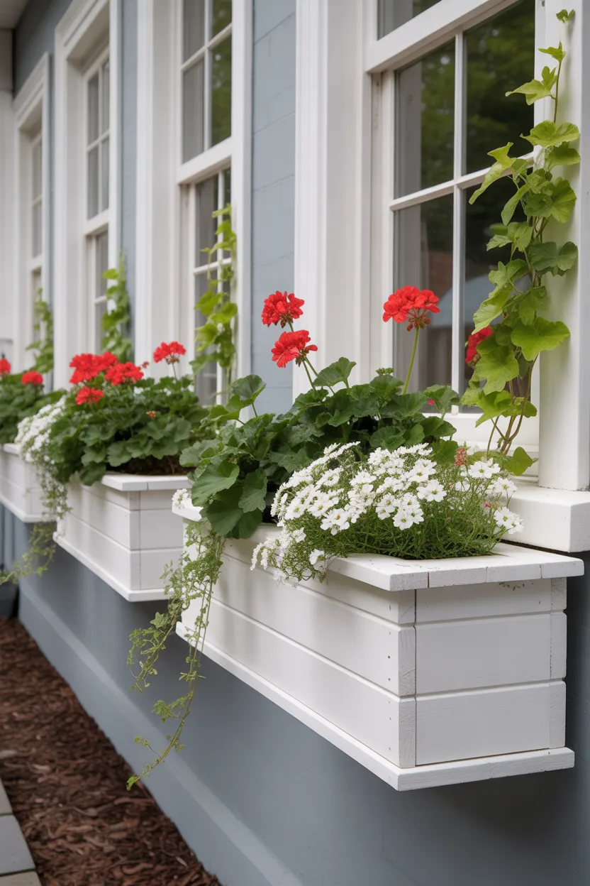 Classic White Cedar Window Box