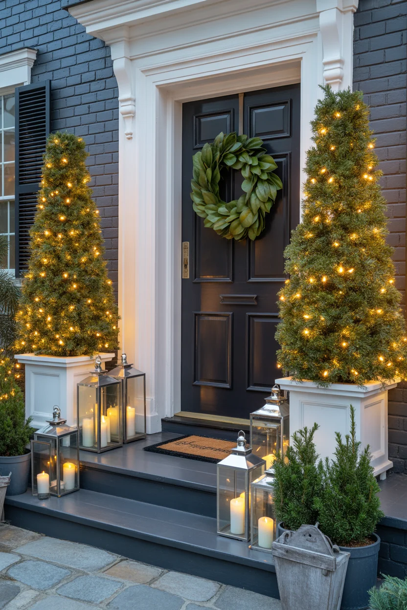  Classy Outdoor Christmas Porch Decor