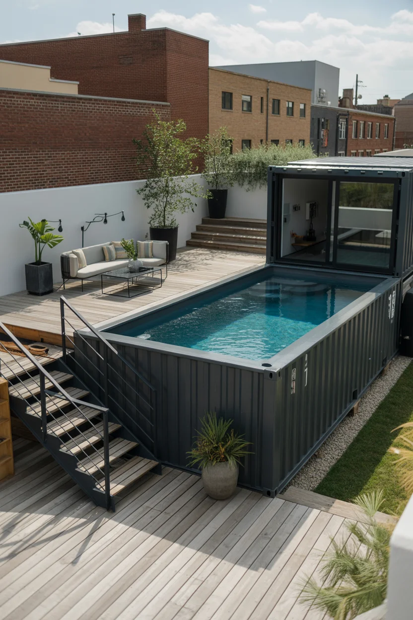 Container Pool for Modern Spaces