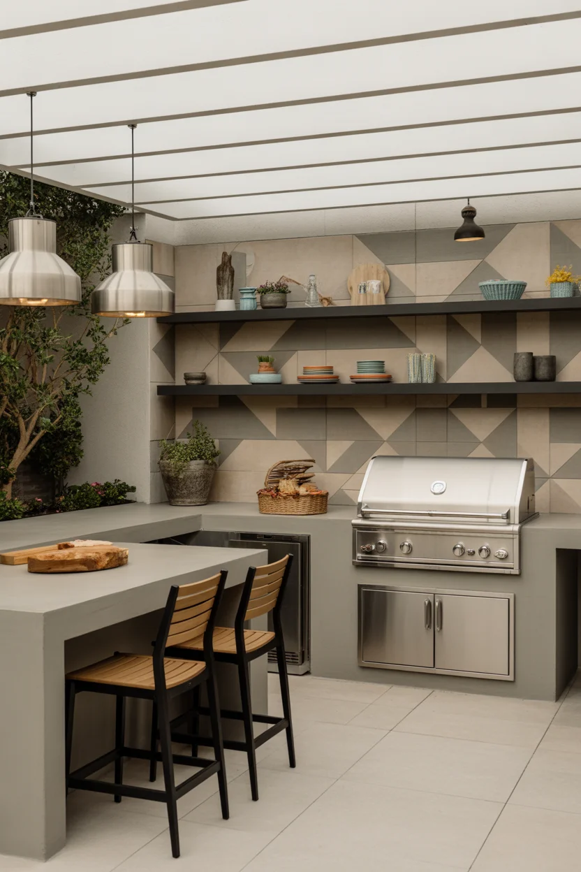 Contemporary Outdoor Kitchen