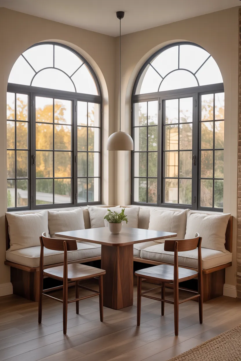 Corner Dining Nook With L-Shaped Banquette