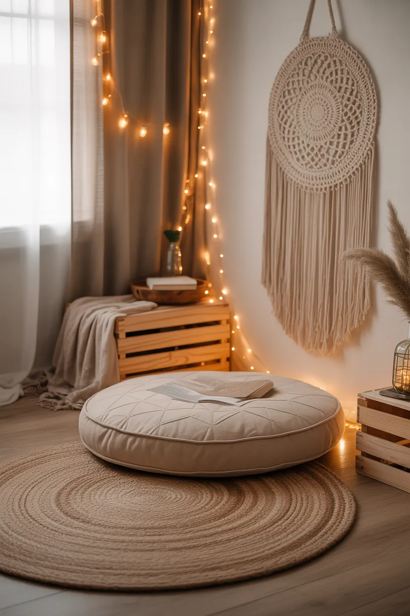 Cozy Reading Nook With Floor Cushions