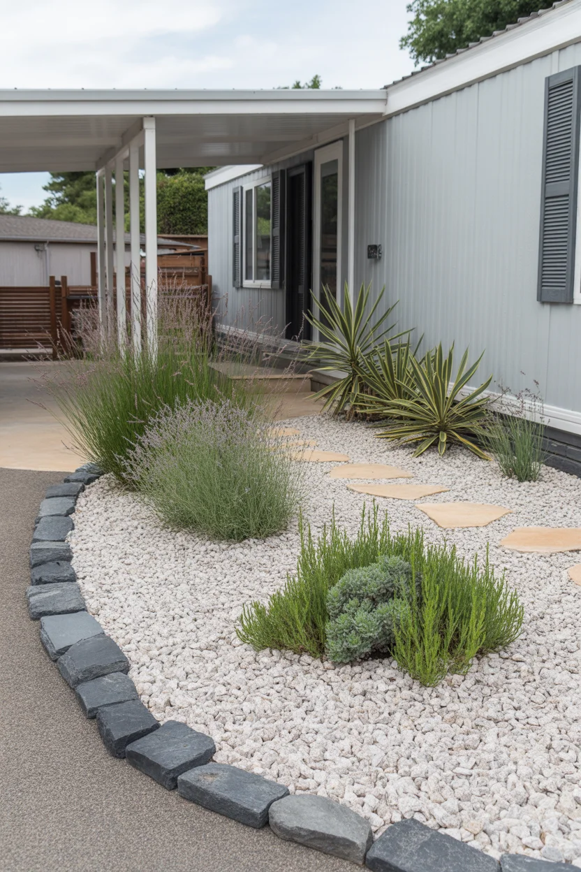 Create a Gravel and Stone Front Yard