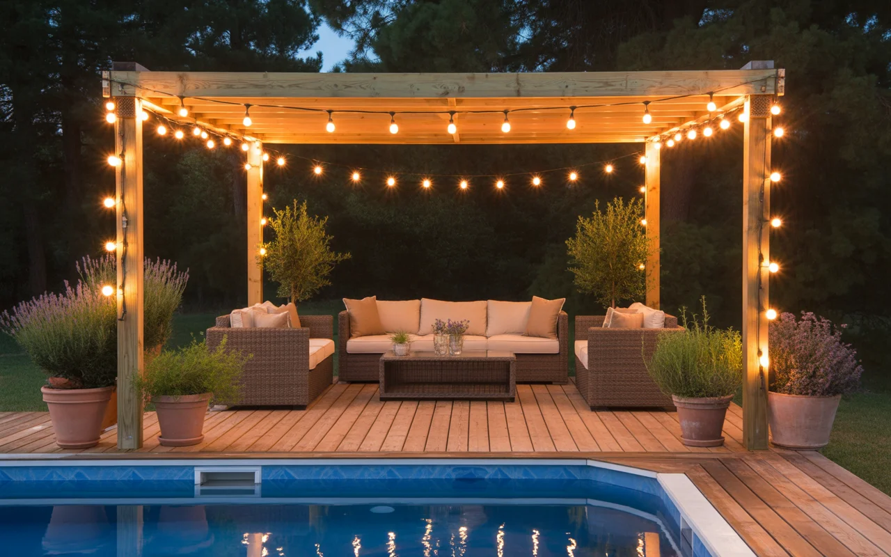 Above Ground Pool Deck Ideas