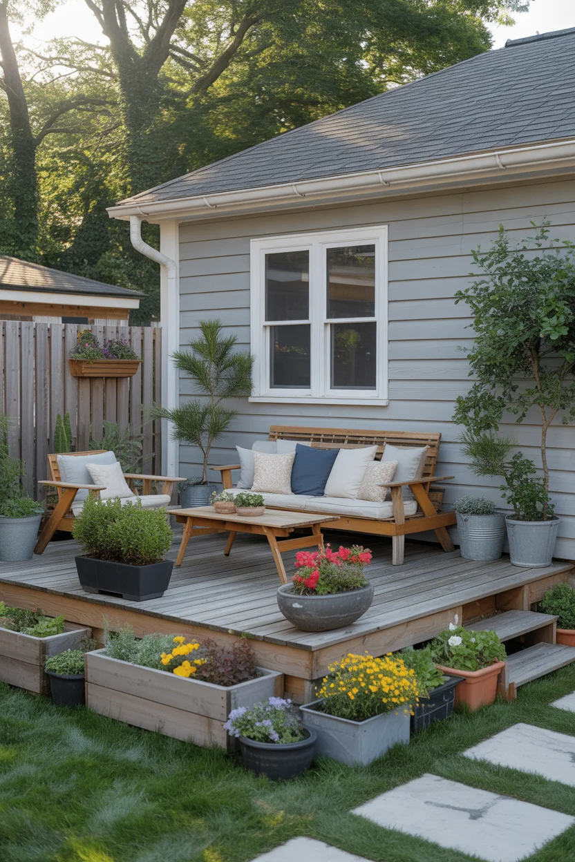 Deck and Container Garden