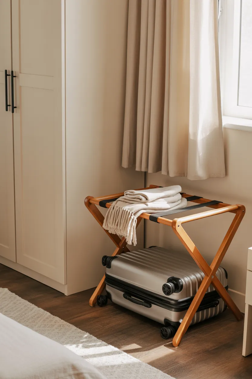 Dedicated Luggage Rack for Easy Unpacking
