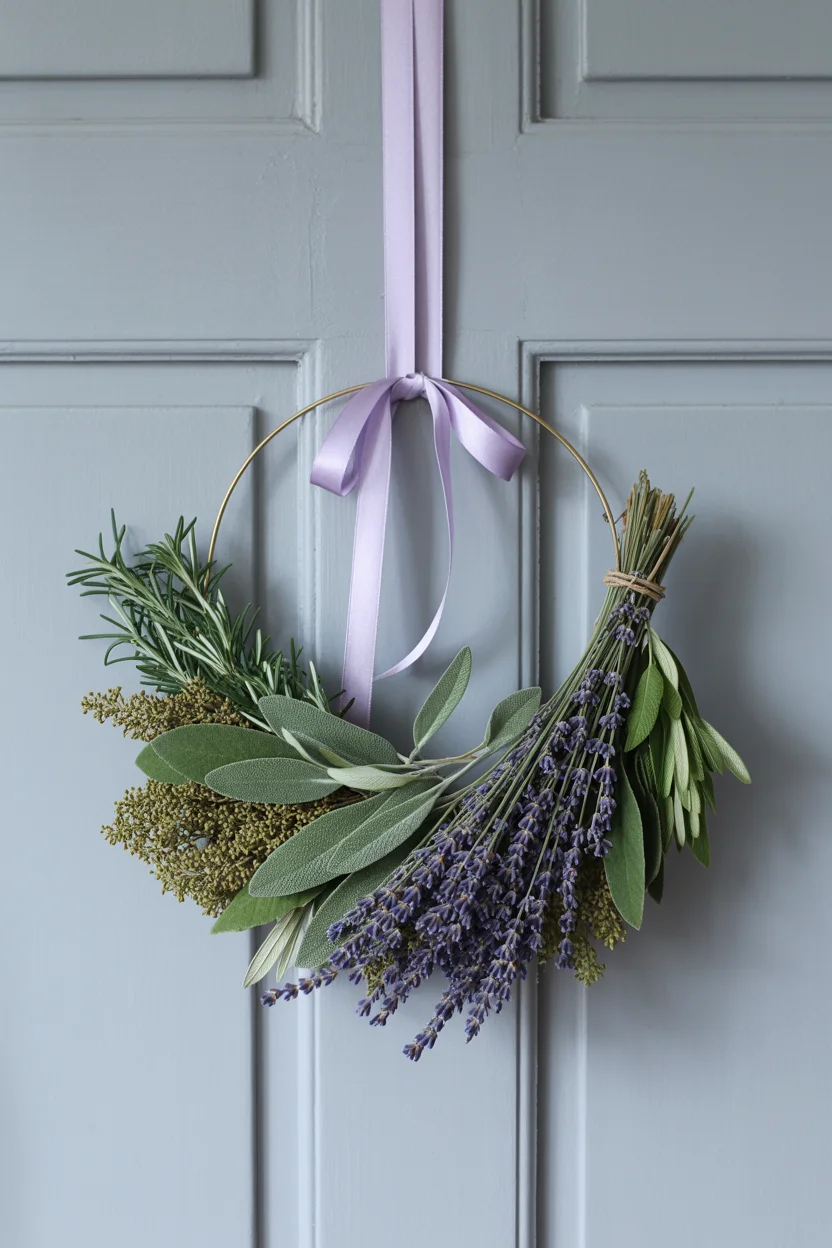 Dried Lavender and Herb Wreath
