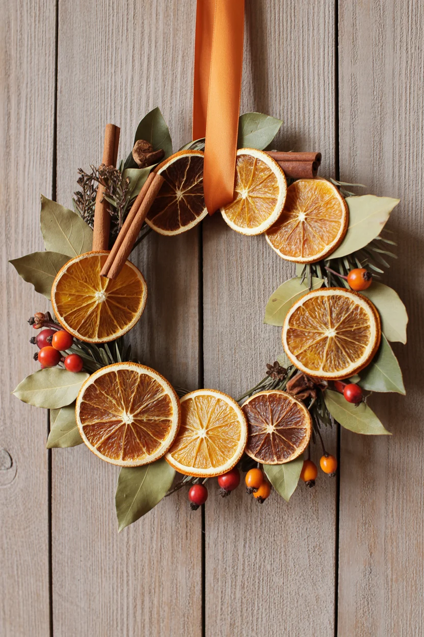 Dried Orange Slice Christmas Wreath