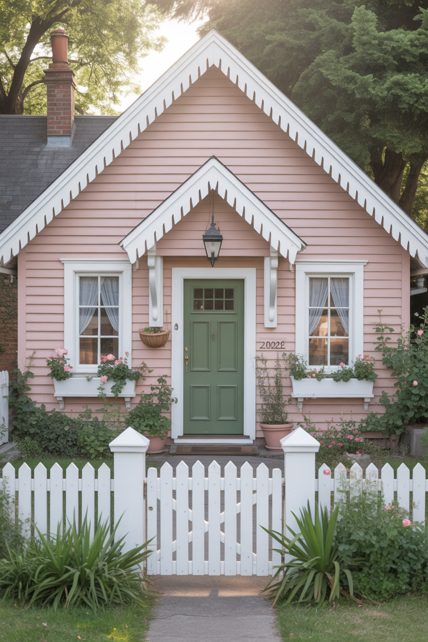 Dusty Blush Pink Surprises in the Latest Exterior House Color Trends