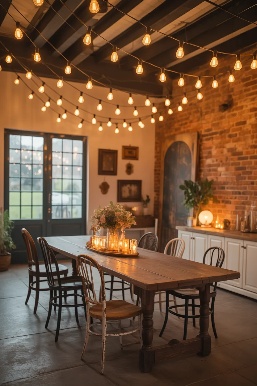 Edison Bulb String Lights for Warm Industrial Ambiance