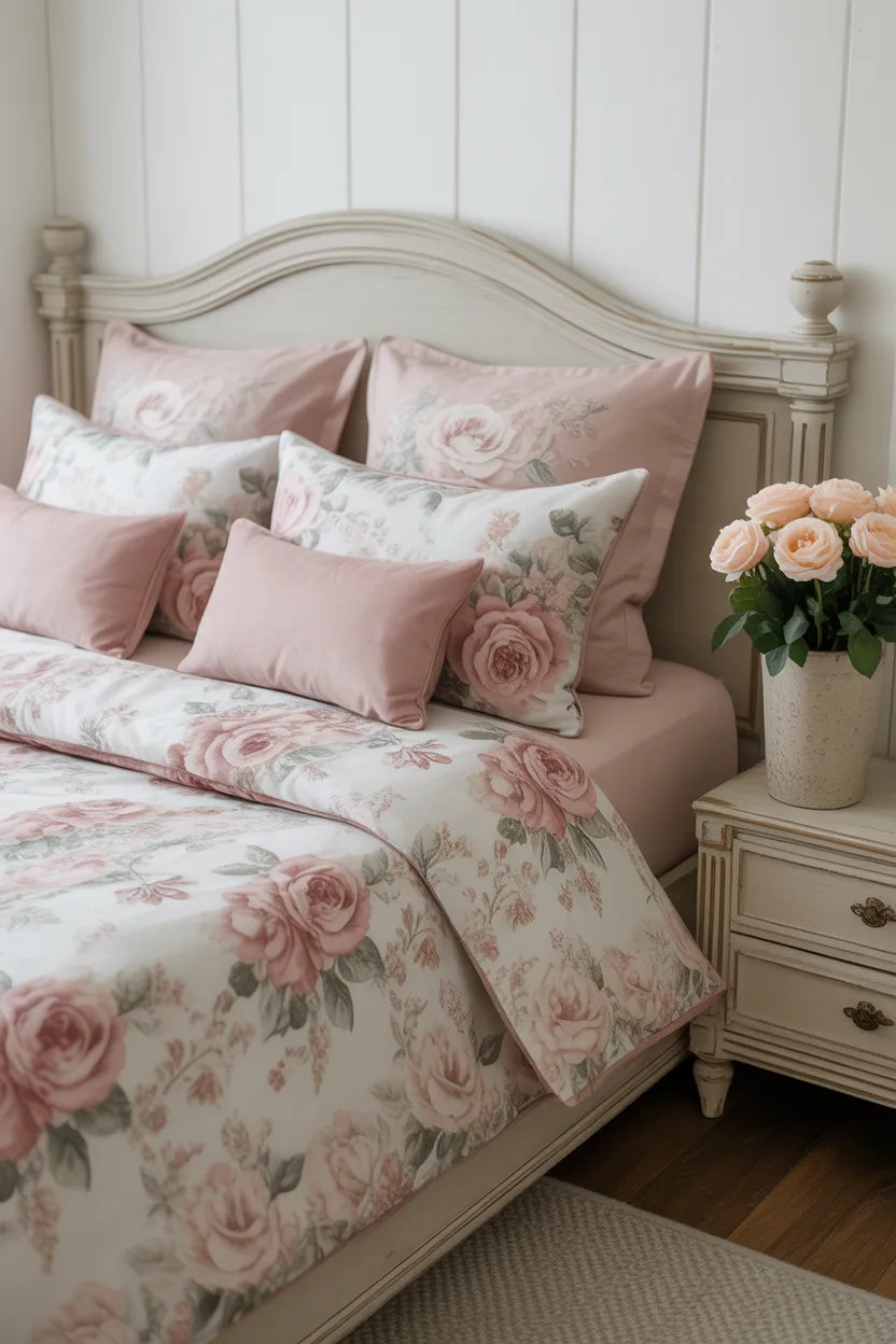 Feminine and Floral Guest Room for a Pretty Stay