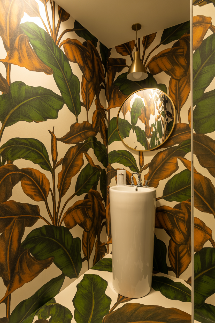 Floor-to-Ceiling Bold Wallpaper