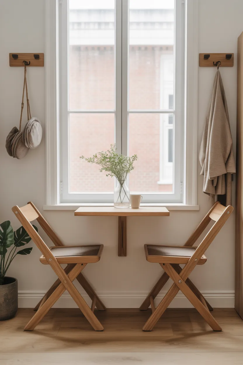 Foldable Chairs That Store Flat Against the Wall