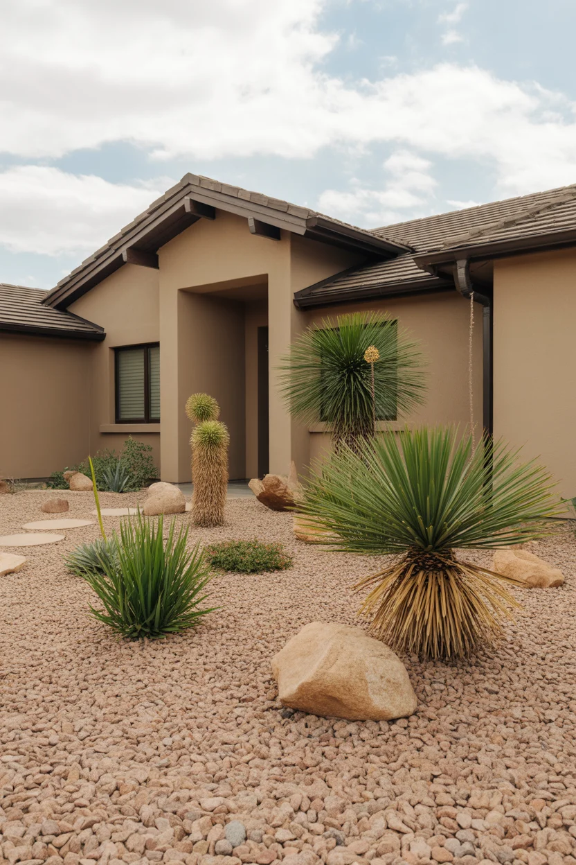 Gravel and Boulder Garden