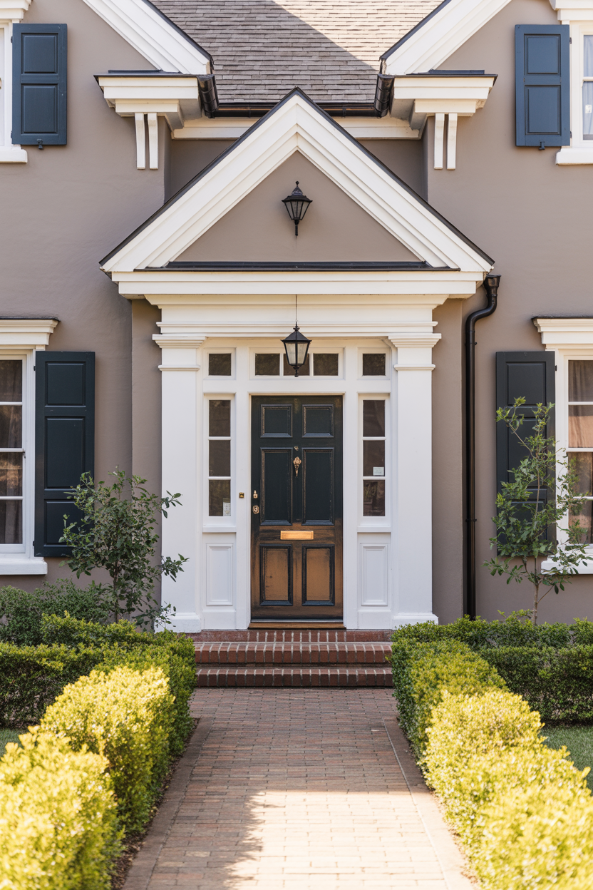 Greige Perfection Continues Shaping Sophisticated Exterior House Color Trends