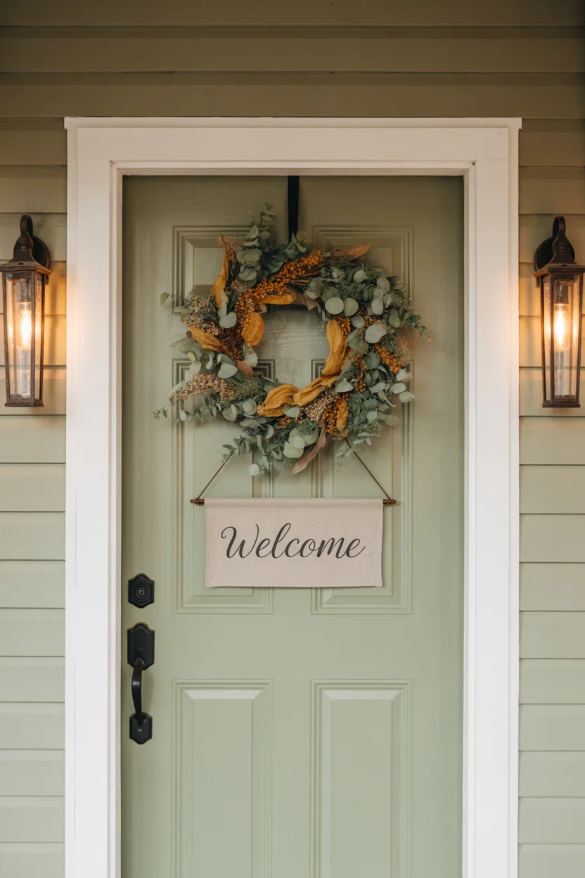 Hang a Decorative Wreath on the Front Door