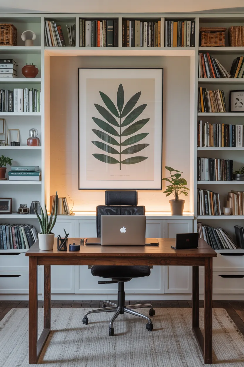 Home Office With Dedicated Video Call Background
