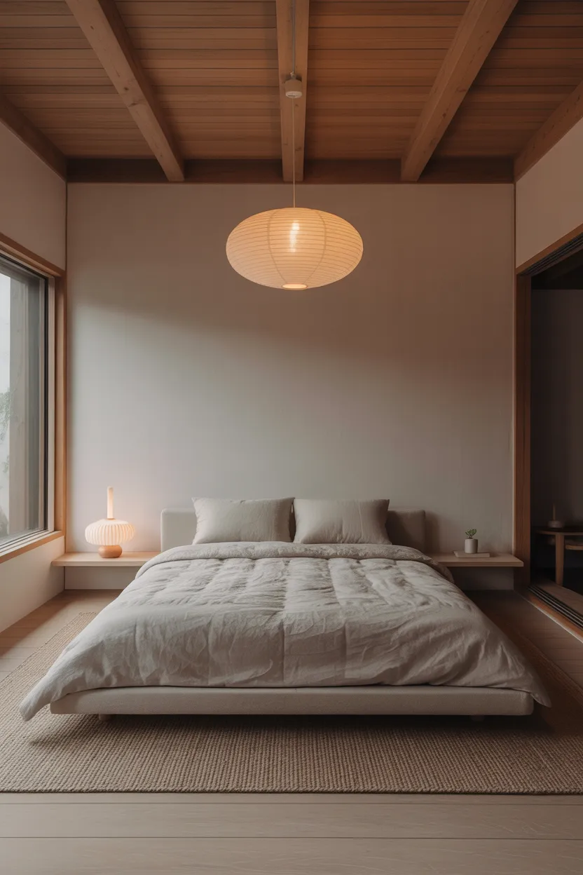 Japandi Bedroom Where Negative Space Is the Design Statement