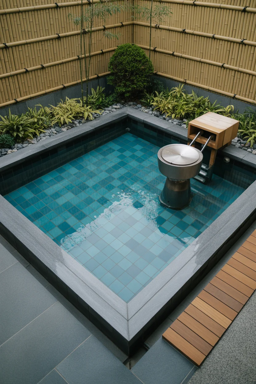 Japanese-Inspired Soaking Pool