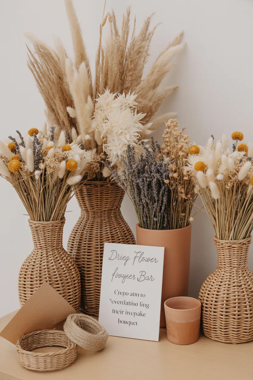 Dried Flower Bar for Lasting Memories