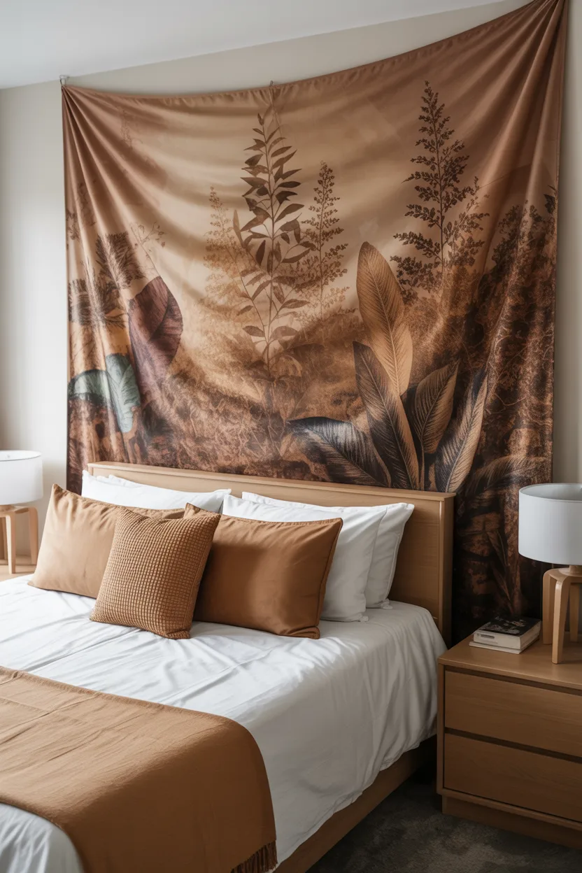  Decorate with a Tapestry to Add Color and Cover Bare Walls