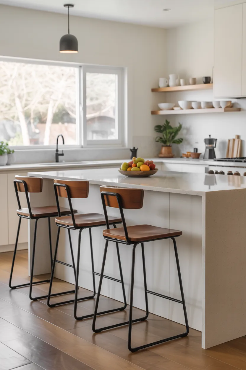 Kitchen Island Breakfast Nook With Counter Stools