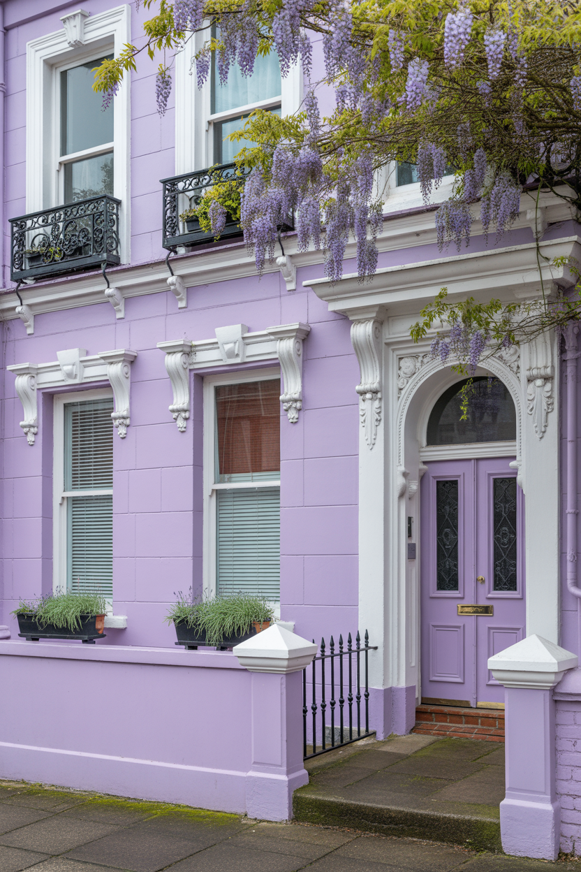 Lavender Grey Brings Dreamy Softness to Exterior House Color Trends