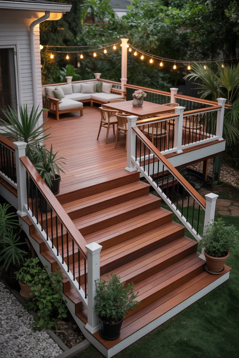 Layered Multi-Level Deck With Defined Zones