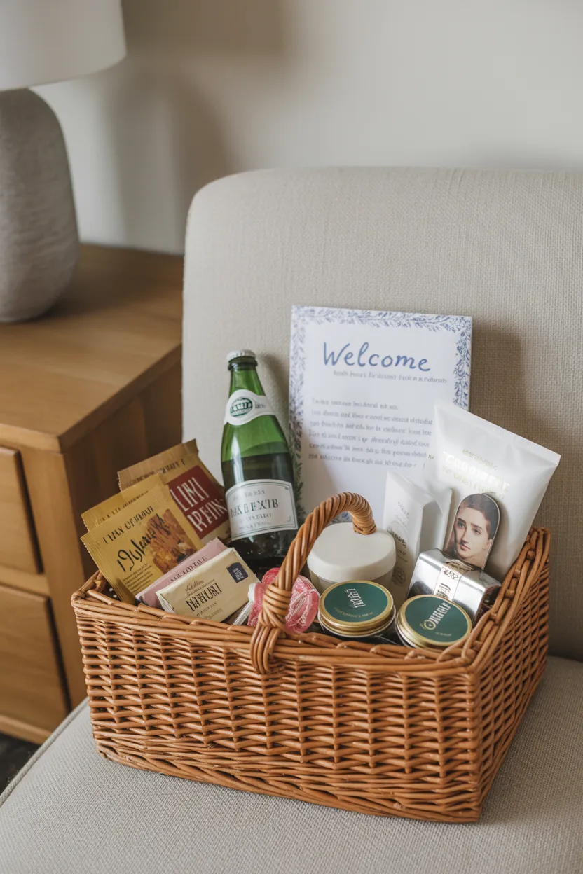 Local Welcome Basket With Thoughtful Goodies