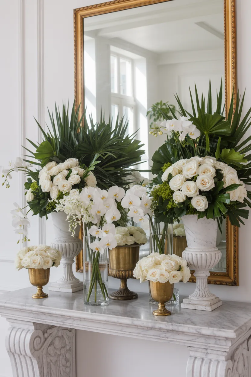 Luxury Hotel Lobby Flower Bar