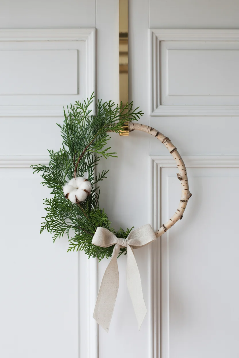 Minimalist Scandinavian Christmas Wreath