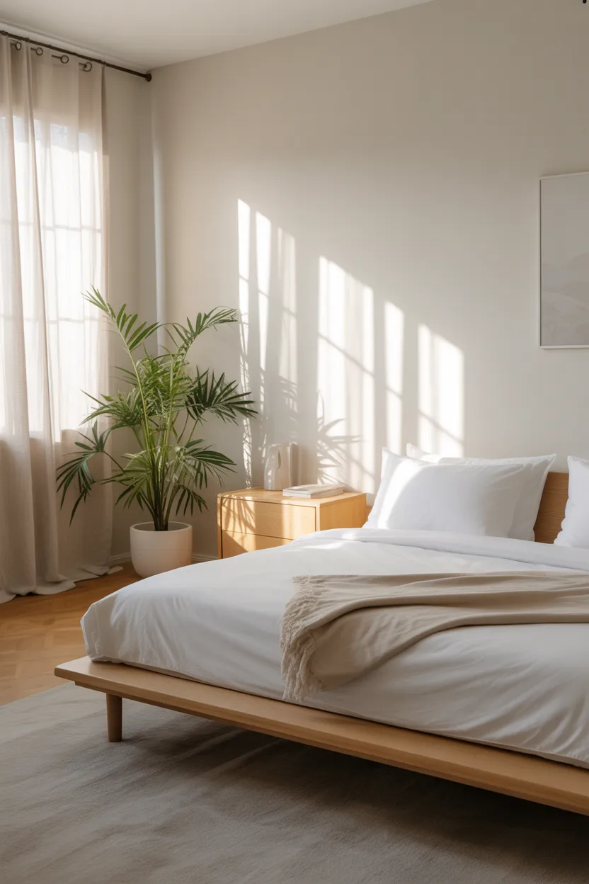 Minimalist Scandinavian Guest Room Style