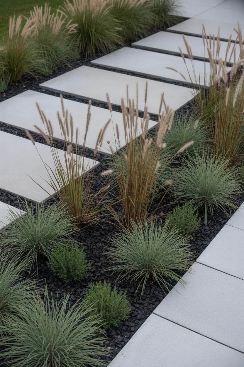 Modern Minimalist with Native Grasses