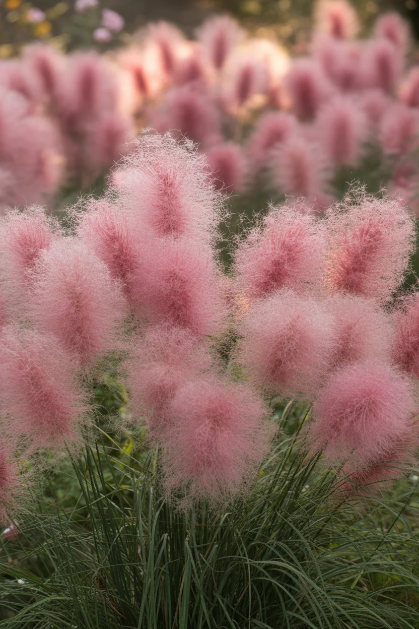 Muhly Grass Pink Cloud Display