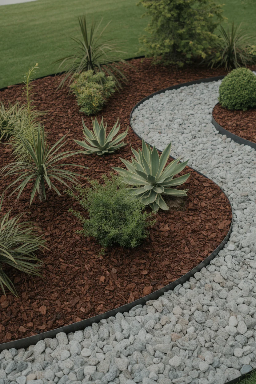Mulch and Hardscape Proportions